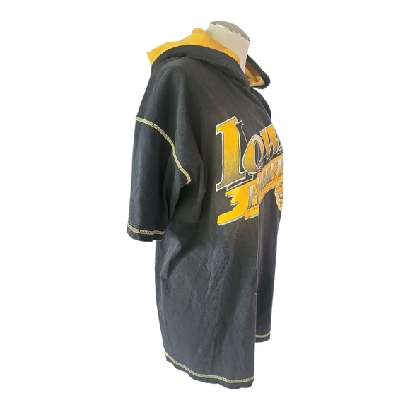 VTG Iowa Hawkeyes Hoodie T-Shirt TNT by Trau & Loevner XL USA Made - Picture 4 of 10